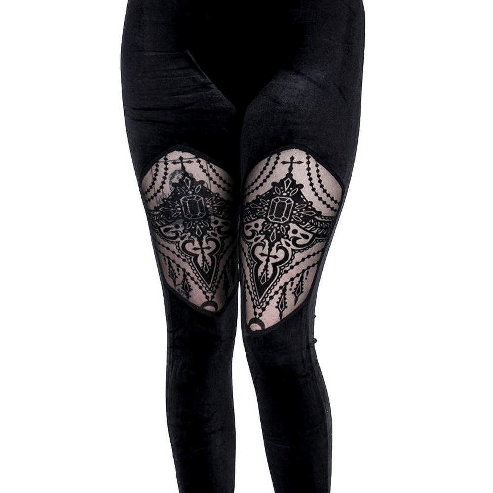 Restyle - Beaded Leggings - Black